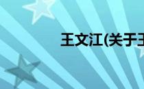 王文江(关于王文江的简介)