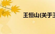 王恒山(关于王恒山的简介)