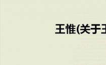 王惟(关于王惟的简介)