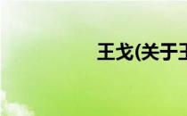 王戈(关于王戈的简介)