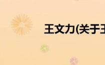 王文力(关于王文力的简介)