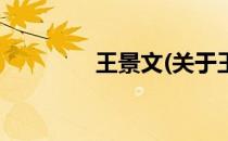 王景文(关于王景文的简介)