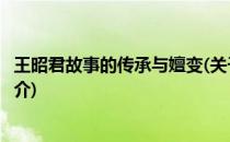 王昭君故事的传承与嬗变(关于王昭君故事的传承与嬗变的简介)
