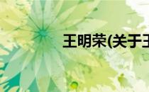 王明荣(关于王明荣的简介)