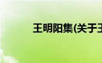 王明阳集(关于王明阳集的简介)