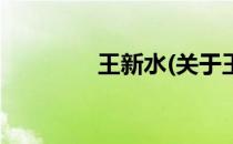 王新水(关于王新水的简介)