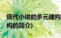现代小说的多元建构(关于现代小说的多元建构的简介)