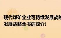 现代煤矿企业可持续发展战略全书(关于现代煤矿企业可持续发展战略全书的简介)