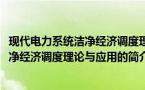 现代电力系统洁净经济调度理论与应用(关于现代电力系统洁净经济调度理论与应用的简介)