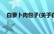 白萝卜肉包子(关于白萝卜肉包子的简介)