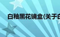 白釉黑花镜盒(关于白釉黑花镜盒的简介)