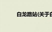 白龙路站(关于白龙路站的简介)