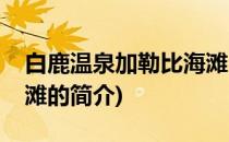 白鹿温泉加勒比海滩(关于白鹿温泉加勒比海滩的简介)