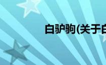 白驴驹(关于白驴驹的简介)
