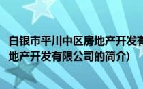 白银市平川中区房地产开发有限公司(关于白银市平川中区房地产开发有限公司的简介)