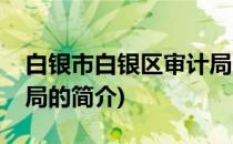 白银市白银区审计局(关于白银市白银区审计局的简介)