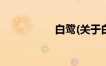 白鹭(关于白鹭的简介)