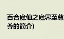 百合魔仙之魔界至尊(关于百合魔仙之魔界至尊的简介)