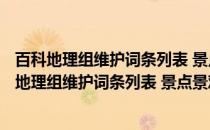 百科地理组维护词条列表 景点景观类·森林公园篇(关于百科地理组维护词条列表 景点景观类·森林公园篇的简介)