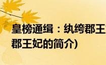 皇榜通缉：纨绔郡王妃(关于皇榜通缉：纨绔郡王妃的简介)