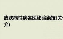 皮肤病性病名医秘验绝技(关于皮肤病性病名医秘验绝技的简介)
