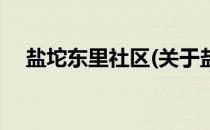 盐坨东里社区(关于盐坨东里社区的简介)