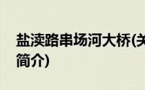 盐渎路串场河大桥(关于盐渎路串场河大桥的简介)