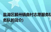 盐湖区解州镇曲村志愿服务队(关于盐湖区解州镇曲村志愿服务队的简介)