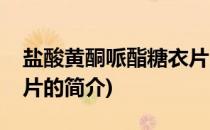 盐酸黄酮哌酯糖衣片(关于盐酸黄酮哌酯糖衣片的简介)