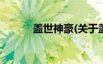 盖世神豪(关于盖世神豪的简介)