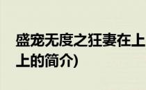盛宠无度之狂妻在上(关于盛宠无度之狂妻在上的简介)