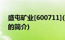 盛屯矿业[600711](关于盛屯矿业[600711]的简介)