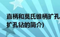 直柄和莫氏锥柄扩孔钻(关于直柄和莫氏锥柄扩孔钻的简介)