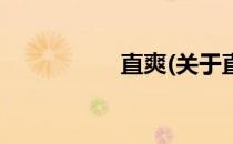 直爽(关于直爽的简介)