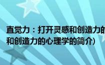 直觉力：打开灵感和创造力的心理学(关于直觉力：打开灵感和创造力的心理学的简介)