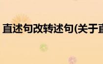 直述句改转述句(关于直述句改转述句的简介)