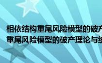 相依结构重尾风险模型的破产理论与统计分析(关于相依结构重尾风险模型的破产理论与统计分析的简介)