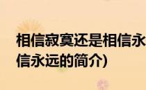 相信寂寞还是相信永远(关于相信寂寞还是相信永远的简介)