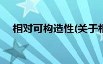相对可构造性(关于相对可构造性的简介)