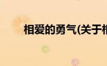 相爱的勇气(关于相爱的勇气的简介)