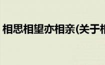 相思相望亦相亲(关于相思相望亦相亲的简介)