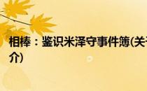 相棒：鉴识米泽守事件簿(关于相棒：鉴识米泽守事件簿的简介)