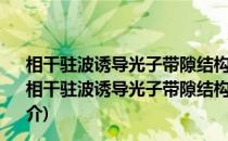 相干驻波诱导光子带隙结构与静止光信号的拓展与应用(关于相干驻波诱导光子带隙结构与静止光信号的拓展与应用的简介)