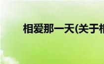 相爱那一天(关于相爱那一天的简介)