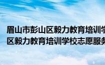 眉山市彭山区毅力教育培训学校志愿服务队(关于眉山市彭山区毅力教育培训学校志愿服务队的简介)