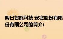 眀日智能科技 安徽股份有限公司(关于眀日智能科技 安徽股份有限公司的简介)