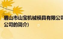眉山市山宝机械模具有限公司(关于眉山市山宝机械模具有限公司的简介)