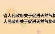 省人民政府关于促进天然气协调稳定发展的实施意见(关于省人民政府关于促进天然气协调稳定发展的实施意见的简介)