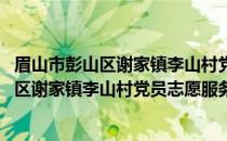 眉山市彭山区谢家镇李山村党员志愿服务队(关于眉山市彭山区谢家镇李山村党员志愿服务队的简介)