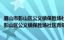 眉山市彭山区公义镇保胜场社区青年志愿服务队(关于眉山市彭山区公义镇保胜场社区青年志愿服务队的简介)